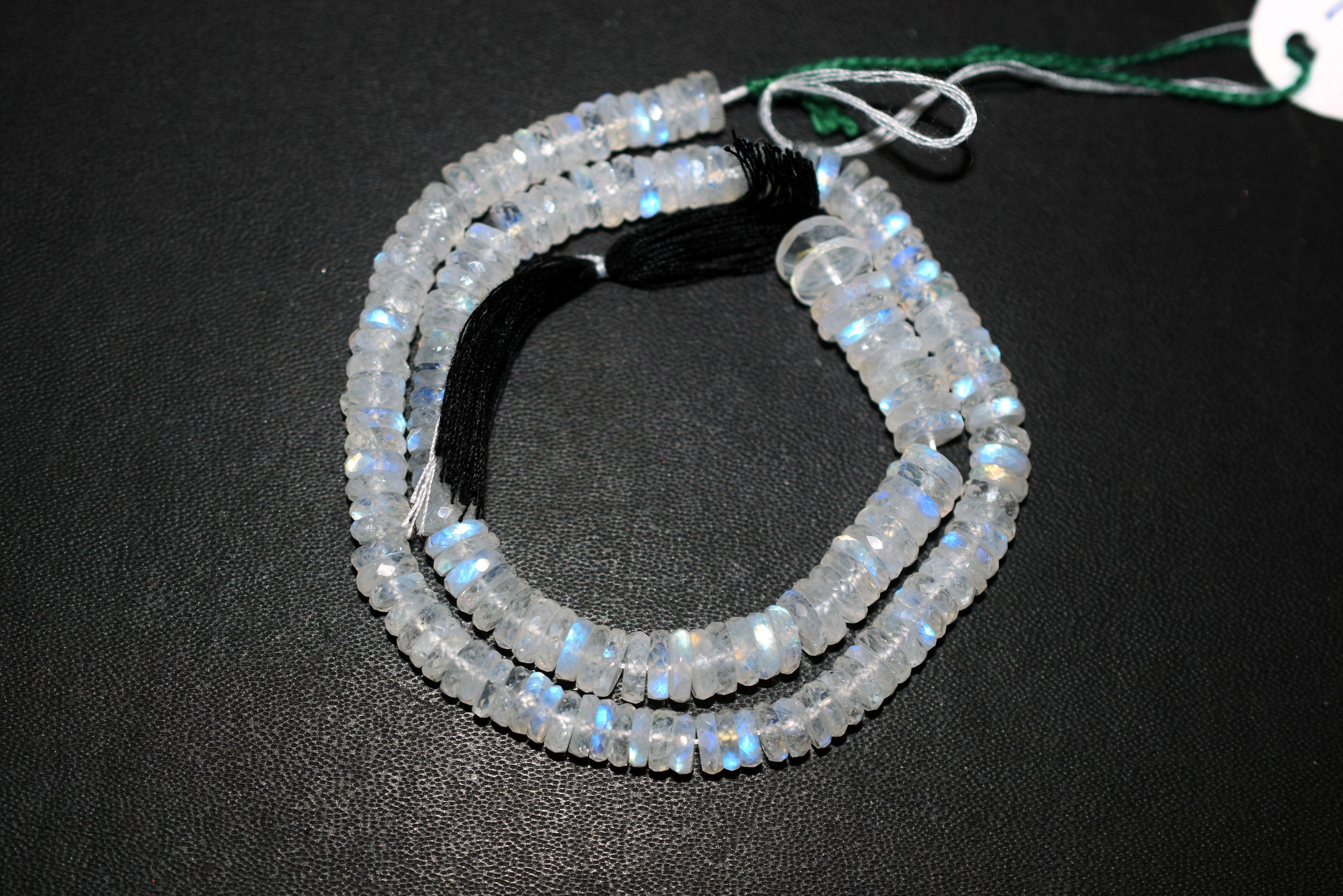 Rainbow Moonstone Faceted Tyre Shape Beads , Sold By Strand ,12 Inches , 6.00-8.00 mm , 32988