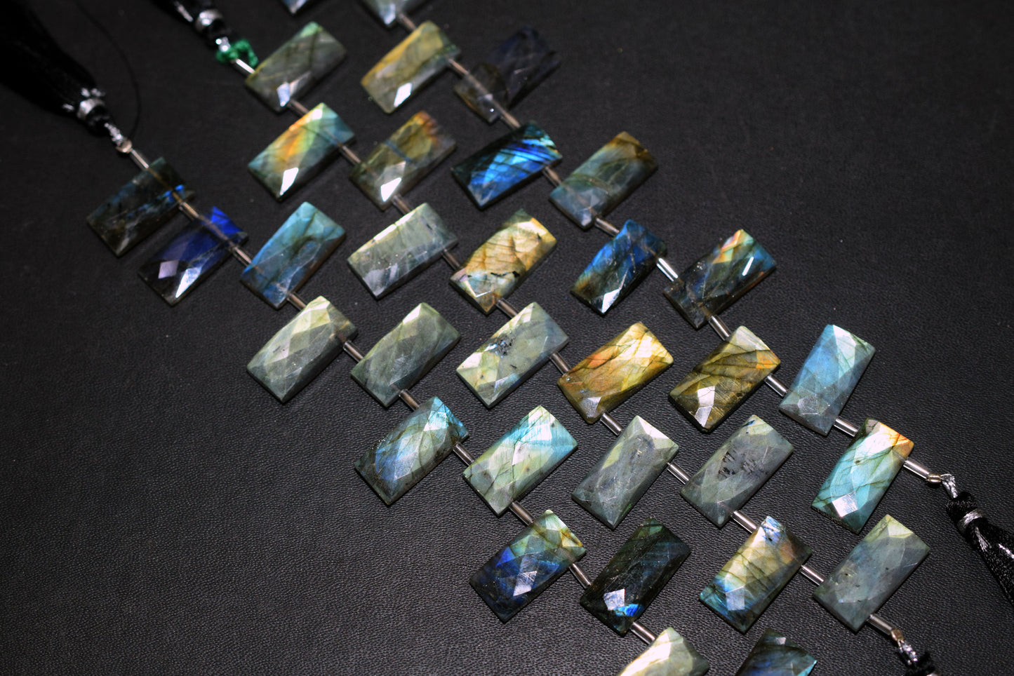Labradorite Faceted nuggets Shape Beads , 8-11 Pieces In A Strand , 10 to 20 mm , 32989