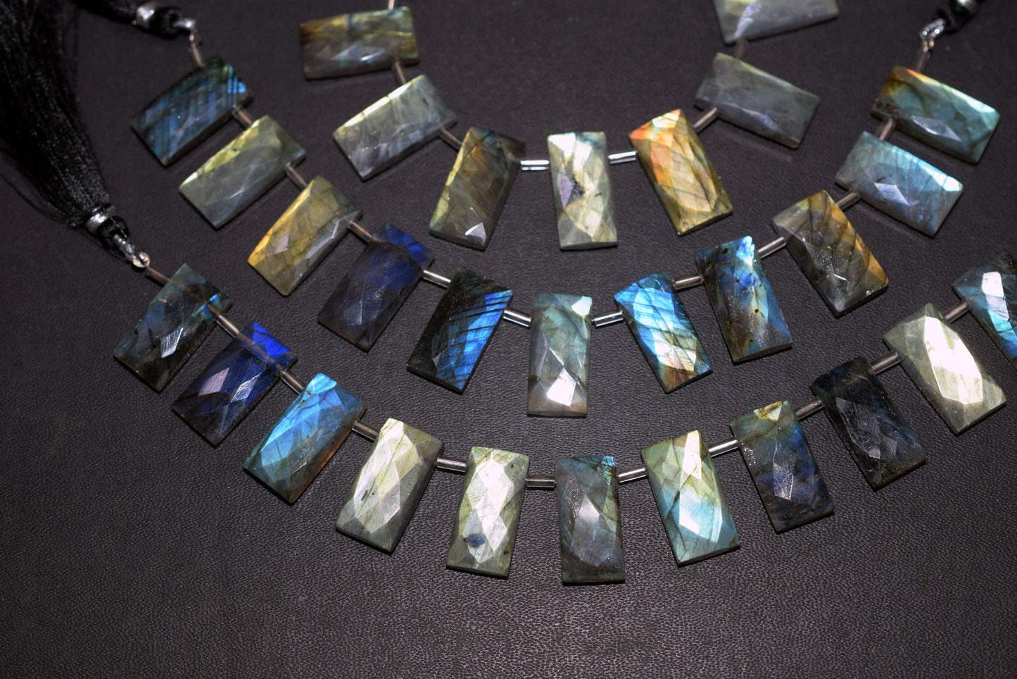 Labradorite Faceted nuggets Shape Beads , 8-11 Pieces In A Strand , 10 to 20 mm , 32989