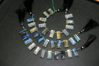 Labradorite Faceted nuggets Shape Beads , 8-11 Pieces In A Strand , 10 to 20 mm , 32989