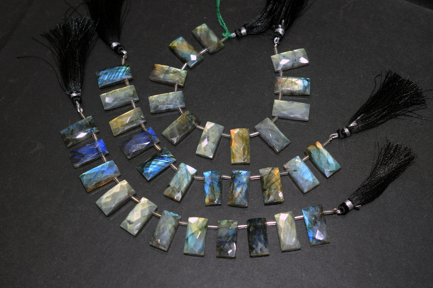Labradorite Faceted nuggets Shape Beads , 8-11 Pieces In A Strand , 10 to 20 mm , 32989