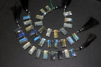 Labradorite Faceted nuggets Shape Beads , 8-11 Pieces In A Strand , 10 to 20 mm , 32989