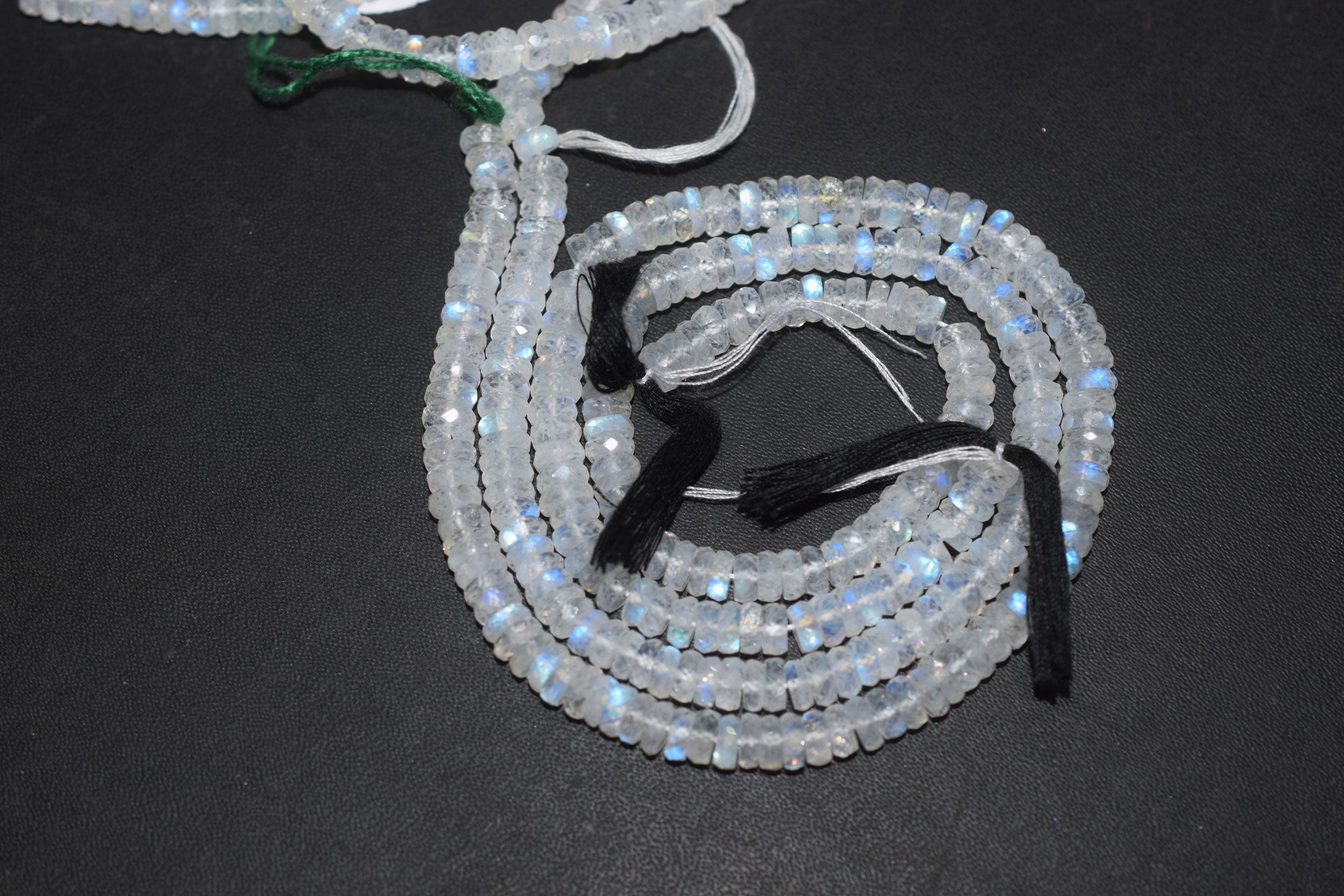 Rainbow Moonstone Faceted Tyre Shape Beads , Sold By Strand ,12 Inches , 6.00 mm , 32990