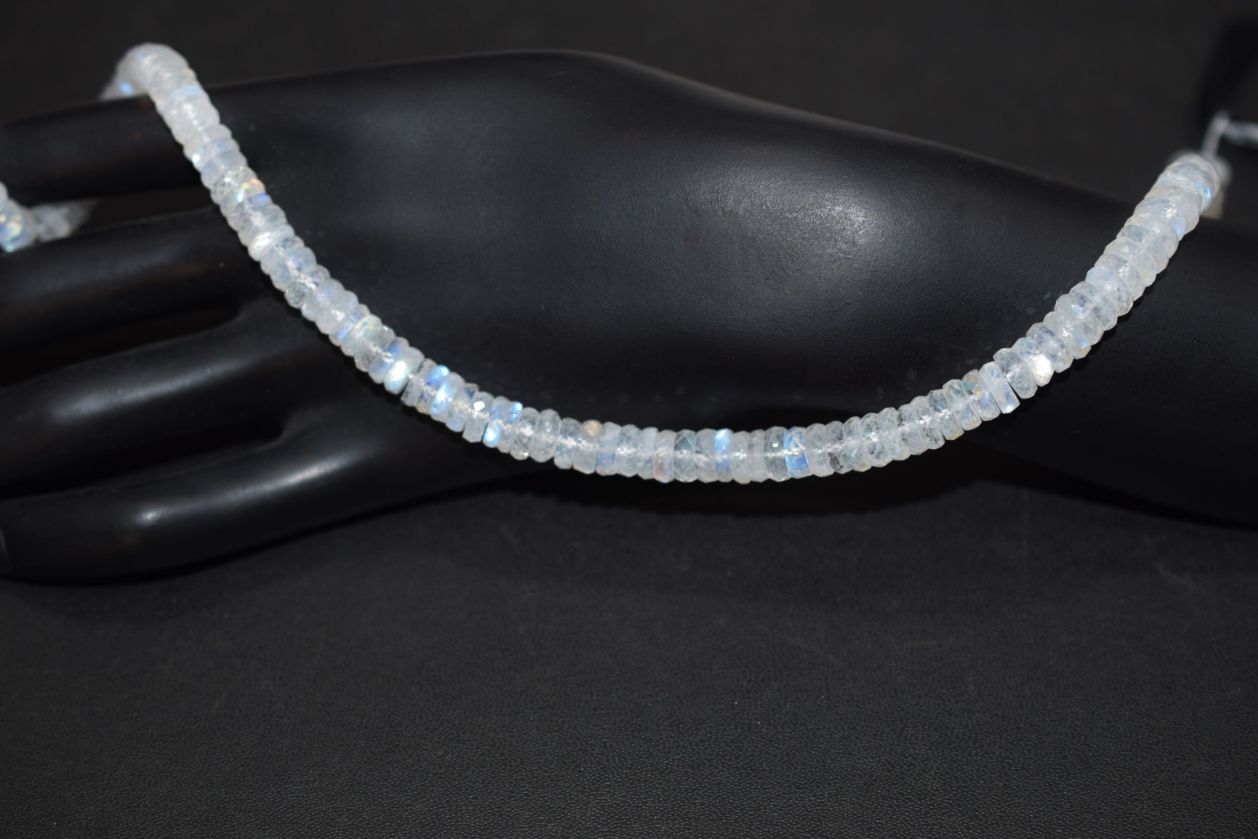 Rainbow Moonstone Faceted Tyre Shape Beads , Sold By Strand ,12 Inches , 6.50-8.50 mm , 32991