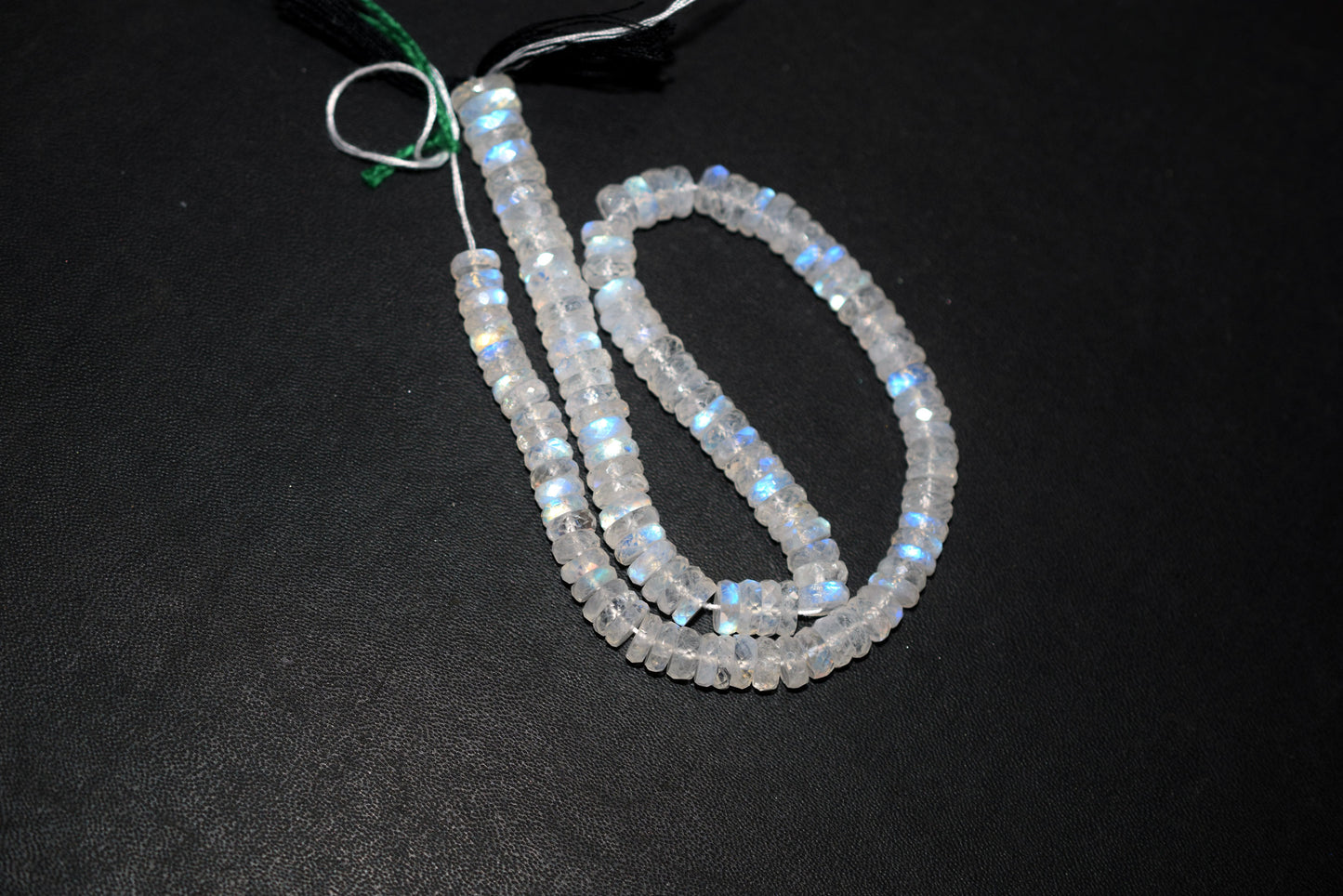 Rainbow Moonstone Faceted Tyre Shape Beads , Sold By Strand ,12 Inches , 6.50-8.50 mm , 32991