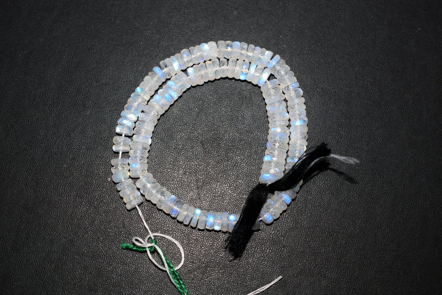 Rainbow Moonstone Faceted Tyre Shape Beads , Sold By Strand ,12 Inches , 6.50-8.50 mm , 32991