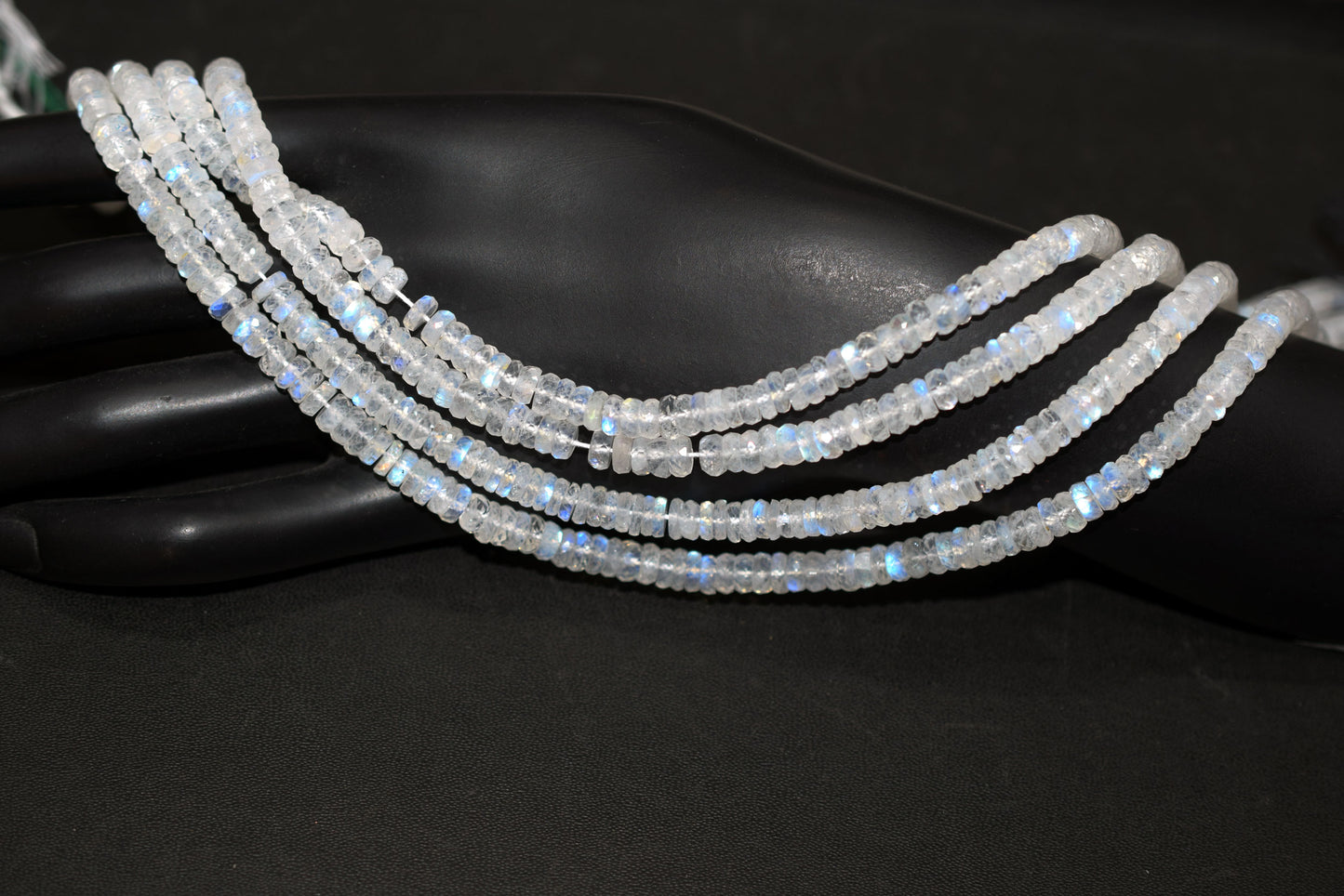 Rainbow Moonstone Faceted Tyre Shape Beads , Sold By Strand ,12 Inches , 4.25 mm , 32992