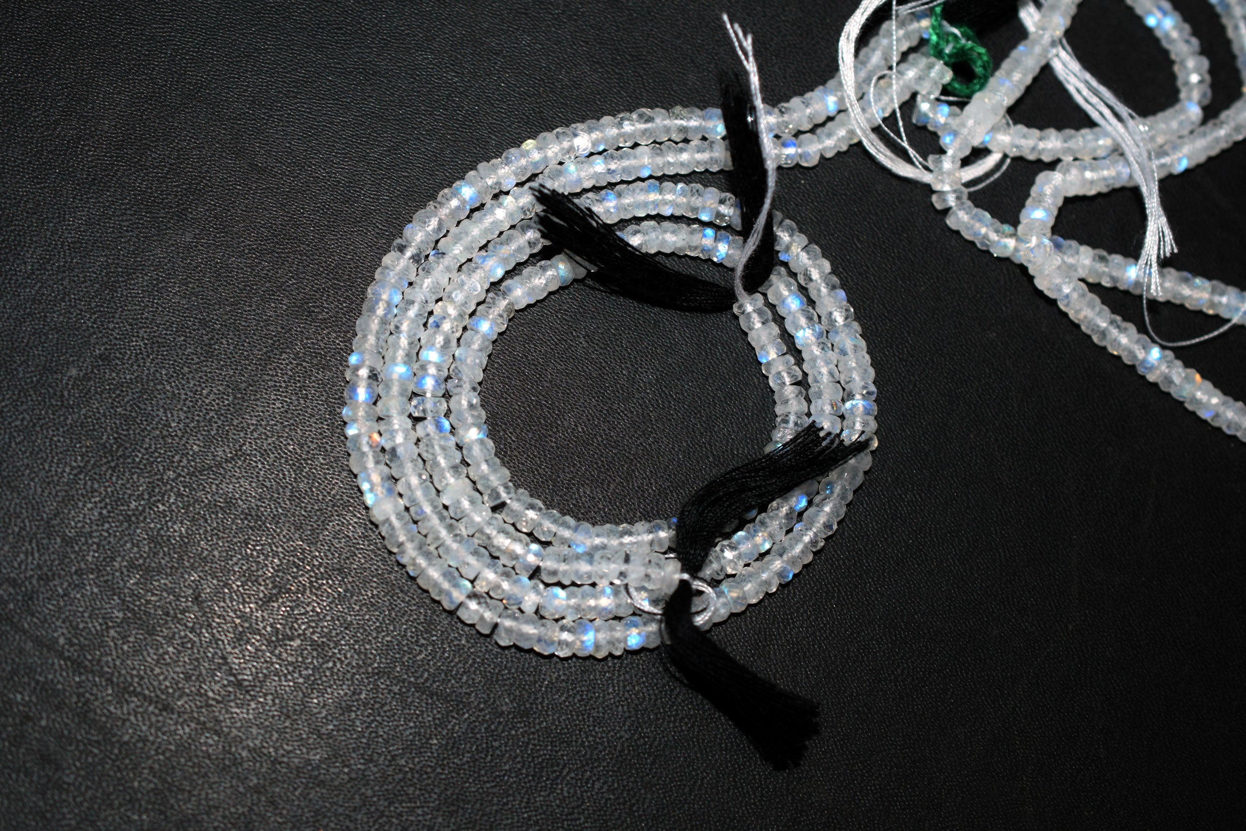 Rainbow Moonstone Faceted Tyre Shape Beads , Sold By Strand ,12 Inches , 5.50 mm , 32993