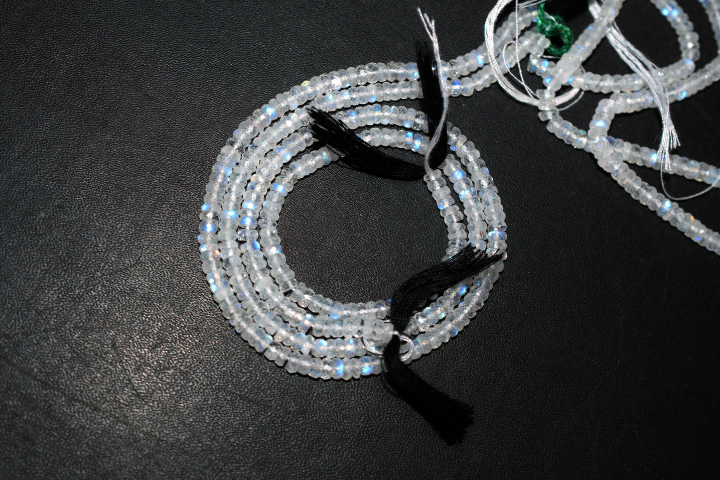 Rainbow Moonstone Faceted Tyre Shape Beads , Sold By Strand ,12 Inches , 5.50 mm , 32993