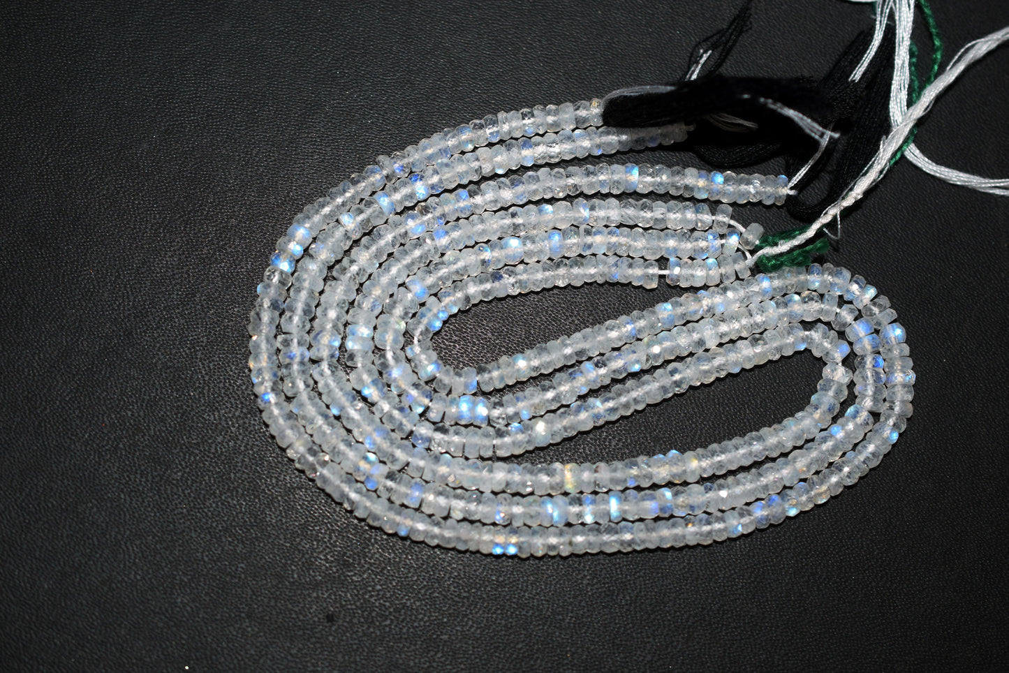 Rainbow Moonstone Faceted Tyre Shape Beads , Sold By Strand ,12 Inches , 5.50 mm , 32993