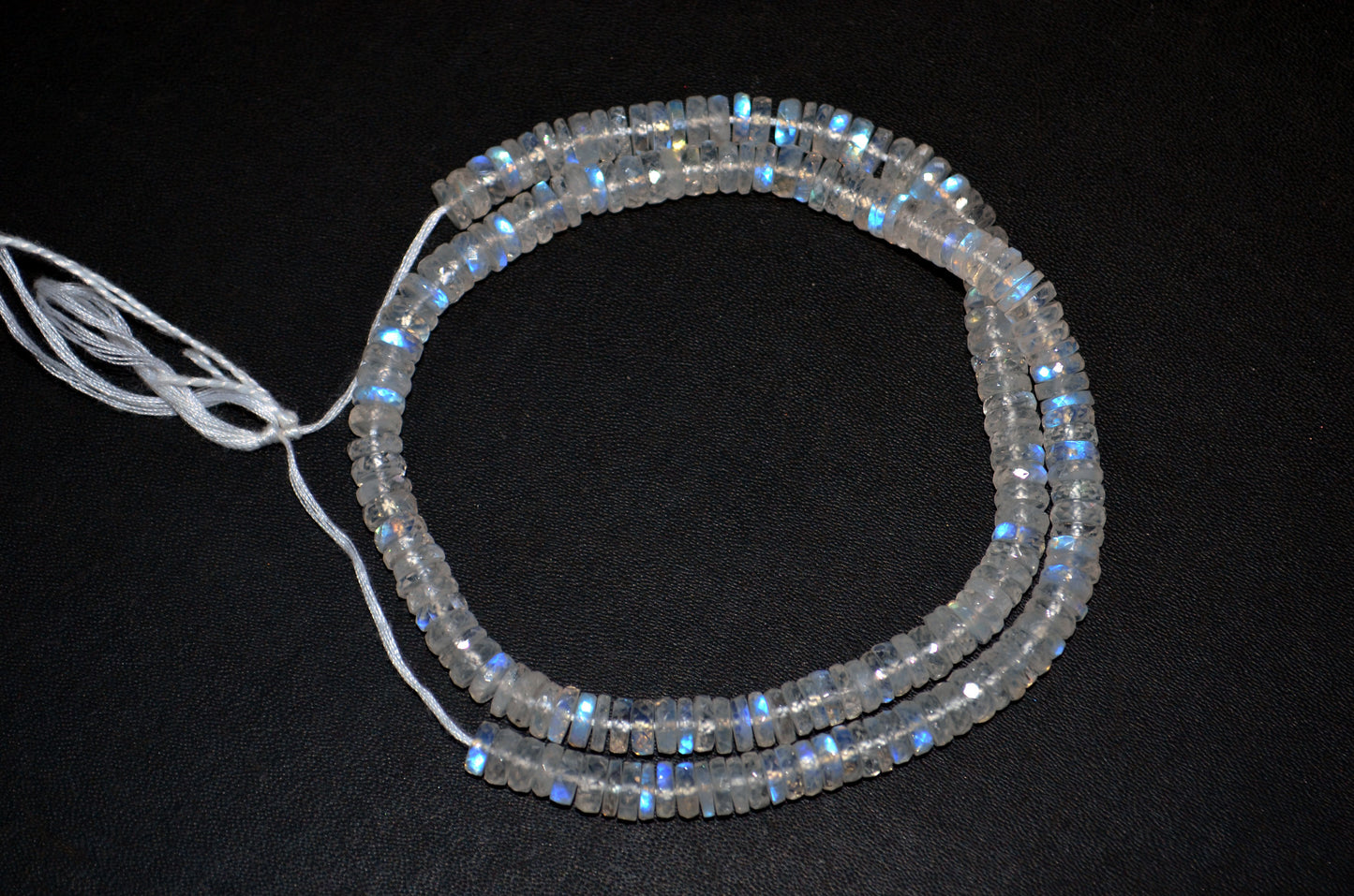 Rainbow Moonstone Faceted Tyre Shape Beads , Sold By Strand ,16 Inches , 6.50 mm , 32996