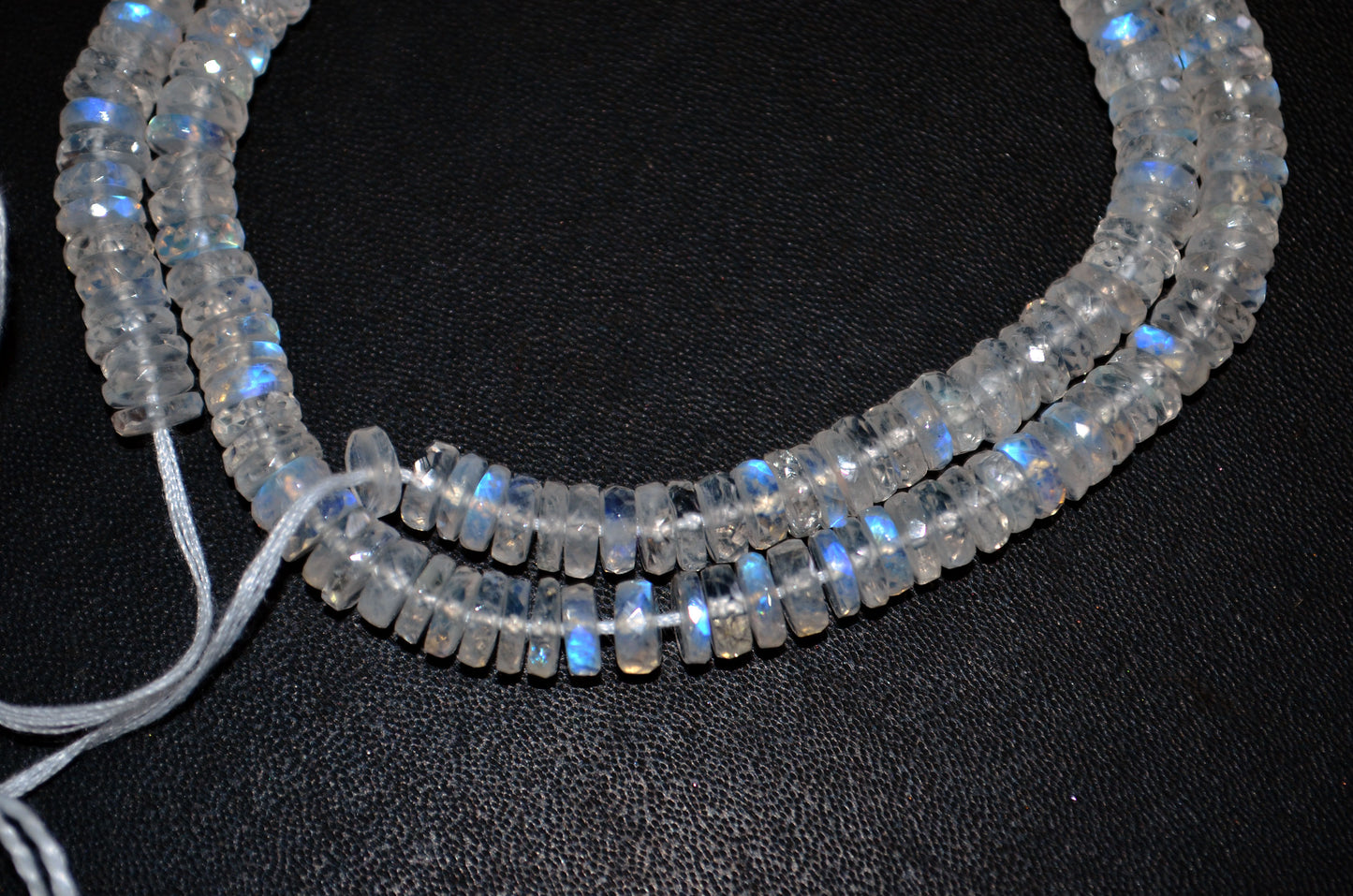 Rainbow Moonstone Faceted Tyre Shape Beads , Sold By Strand ,16 Inches , 6.00-6.25mm , 32997