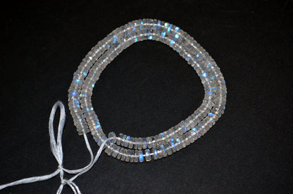Rainbow Moonstone Faceted Tyre Shape Beads , Sold By Strand ,16 Inches , 6.00-6.25mm , 32997