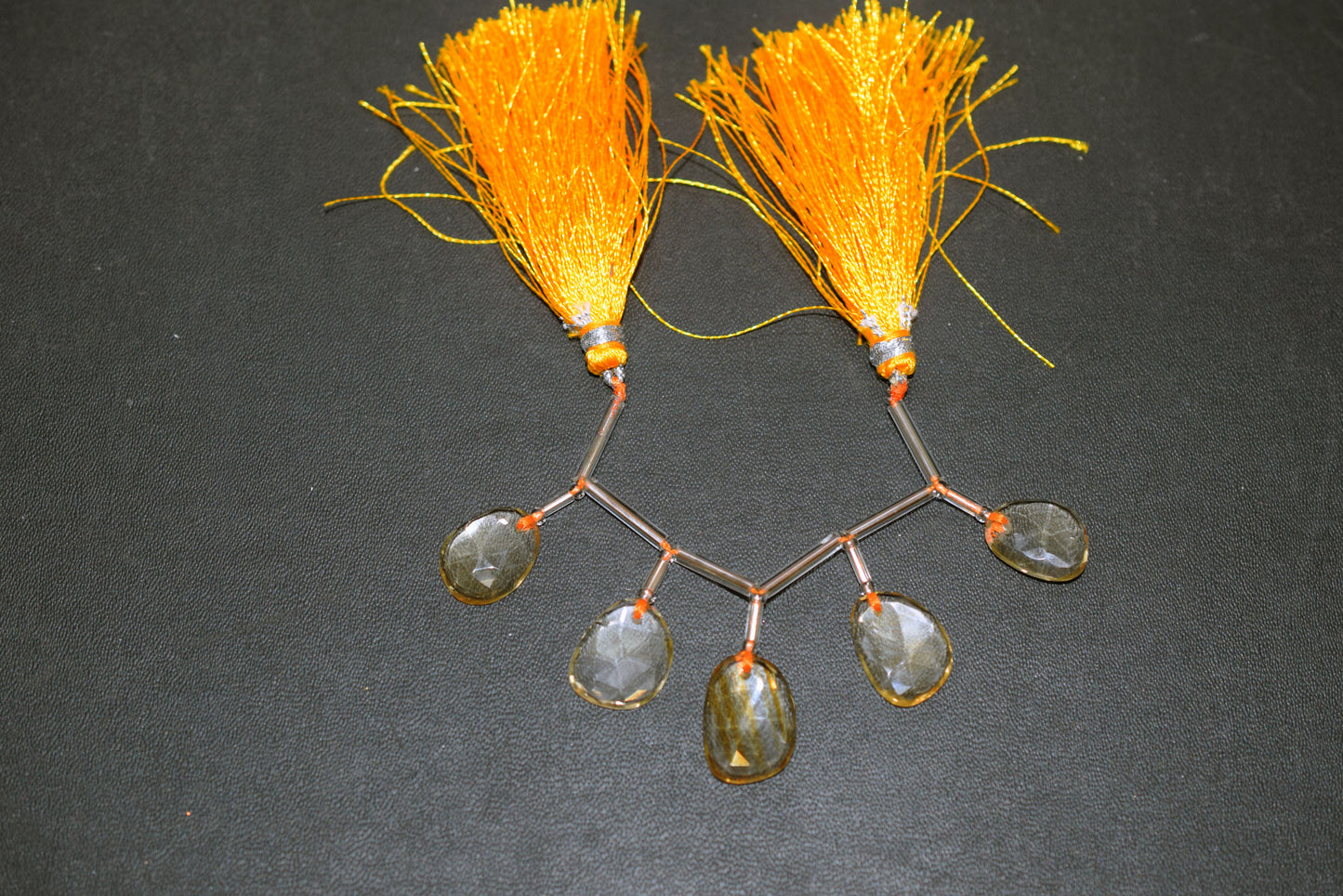 5 Pcs Natural Yellow Citrine Faceted Drop Beads Strand, Sold By Strand ,11x14-12x17mm  , 33010