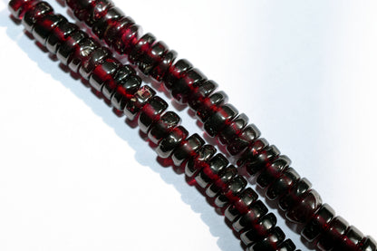 Natural Red Garnet Smooth Heishi Tyre Shape Beads ,Sold By Strand,8.5 Inches , 6-7mm , 33015
