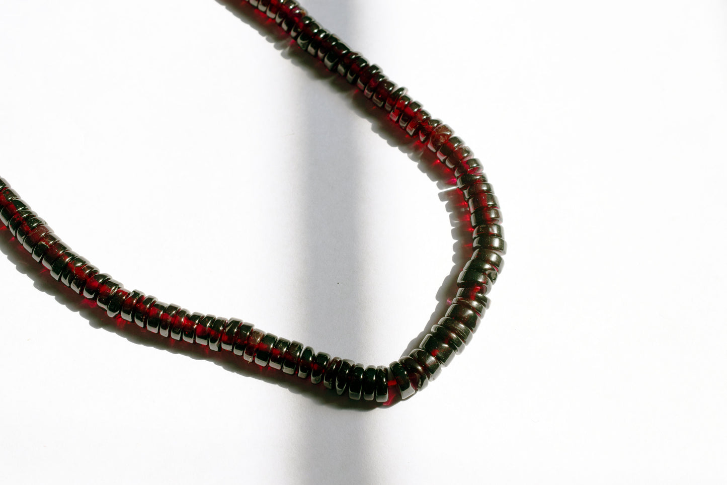 Natural Red Garnet Smooth Heishi Tyre Shape Beads ,Sold By Strand,8.5 Inches , 6-7mm , 33015