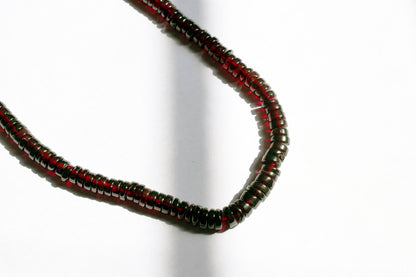 Natural Red Garnet Smooth Heishi Tyre Shape Beads ,Sold By Strand,8.5 Inches , 6-7mm , 33015