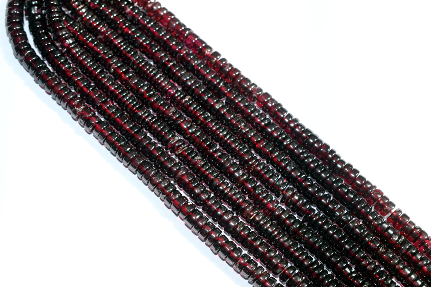 Natural Red Garnet Smooth Heishi Tyre Shape Beads ,Sold By Strand,16 Inches , 5.50-6mm , 33016