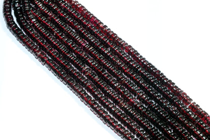 Natural Red Garnet Smooth Heishi Tyre Shape Beads ,Sold By Strand,16 Inches , 5.50-6mm , 33016