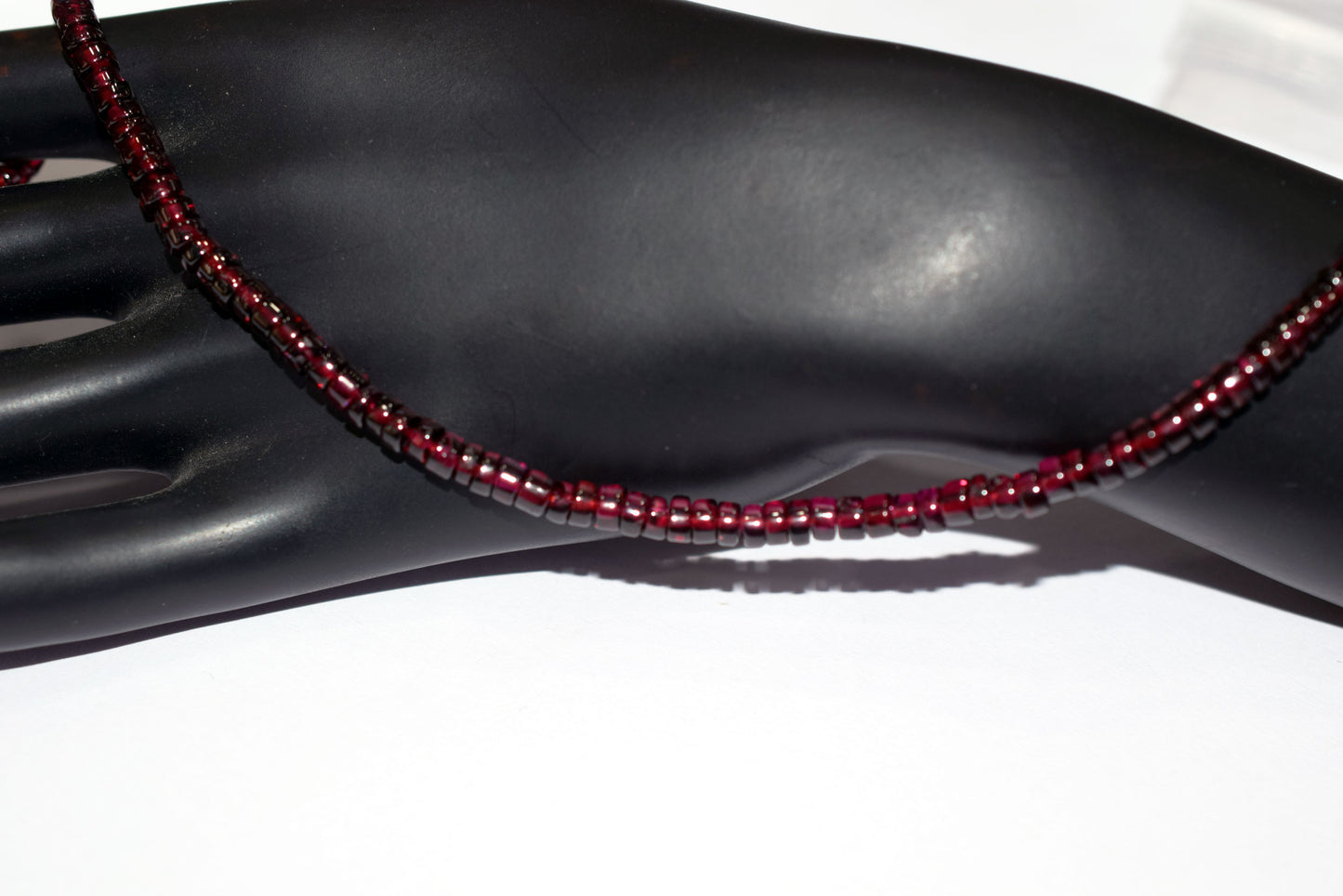 Natural Red Garnet Smooth Heishi Tyre Shape Beads ,Sold By Strand,16 Inches ,3.50-4.25mm , 33018