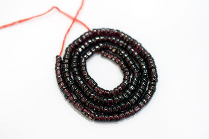 Natural Red Garnet Smooth Heishi Tyre Shape Beads ,Sold By Strand,16 Inches ,3.50-4.25mm , 33018