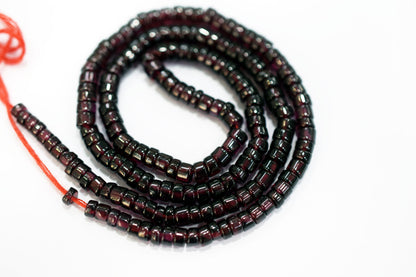 Natural Red Garnet Smooth Heishi Tyre Shape Beads ,Sold By Strand,16 Inches ,3.50-4.25mm , 33018