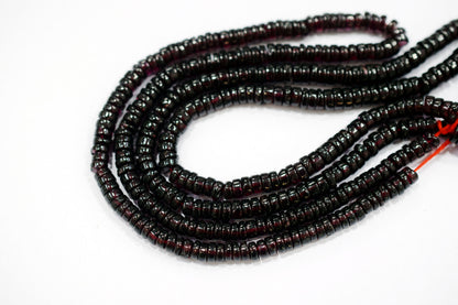 Natural Red Garnet Smooth Heishi Tyre Shape Beads ,Sold By Strand,16 Inches ,5.25-6.00mm , 33019