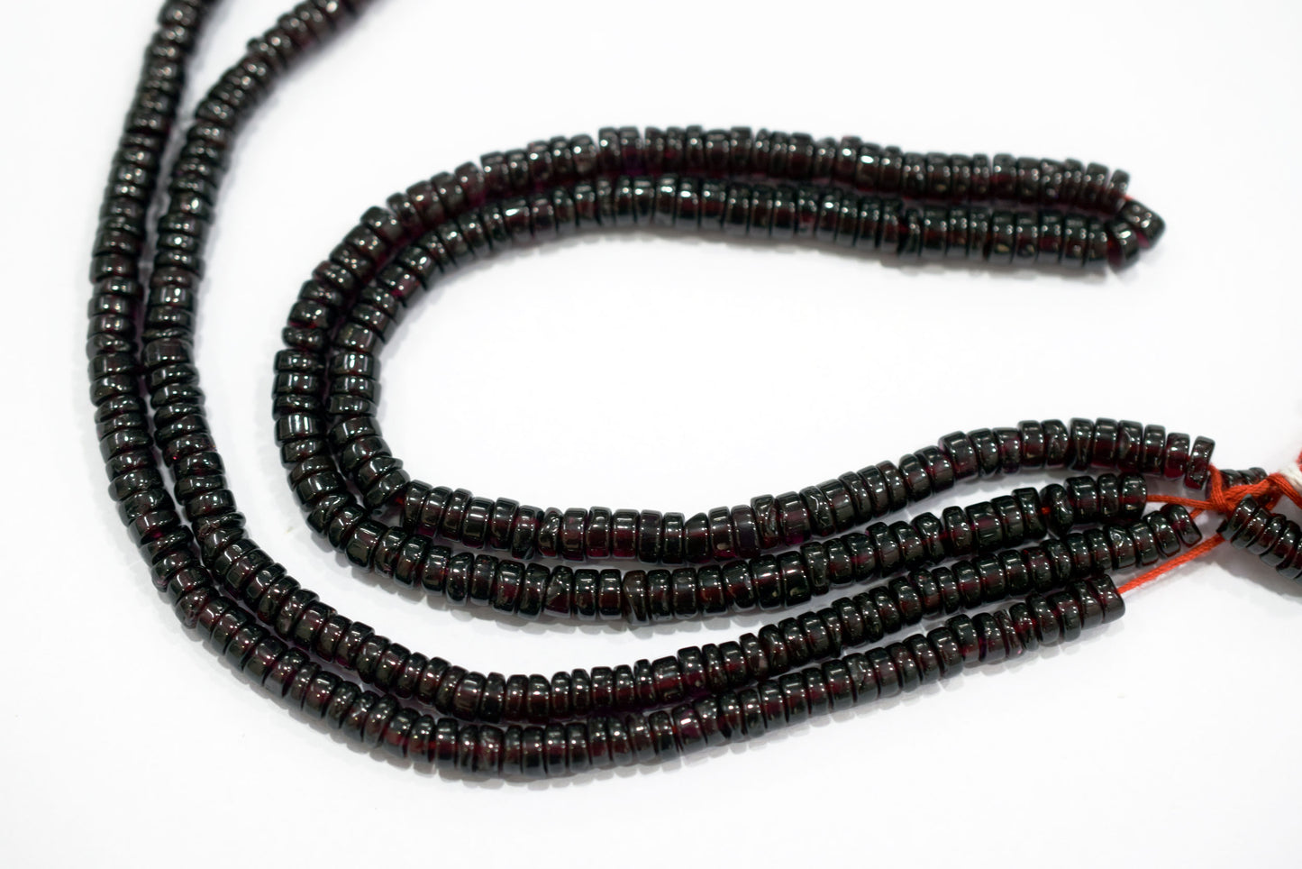 Natural Red Garnet Smooth Heishi Tyre Shape Beads ,Sold By Strand,16 Inches ,5.25-6.00mm , 33019