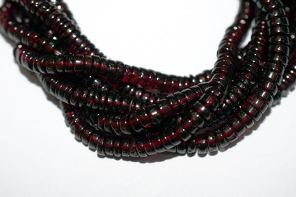 Natural Red Garnet Smooth Heishi Tyre Shape Beads ,Sold By Strand,16 Inches ,5.25-6.00mm , 33019