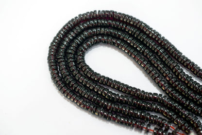Natural Red Garnet Smooth Heishi Tyre Shape Beads ,Sold By Strand,16 Inches ,5.75-6.00mm , 33020