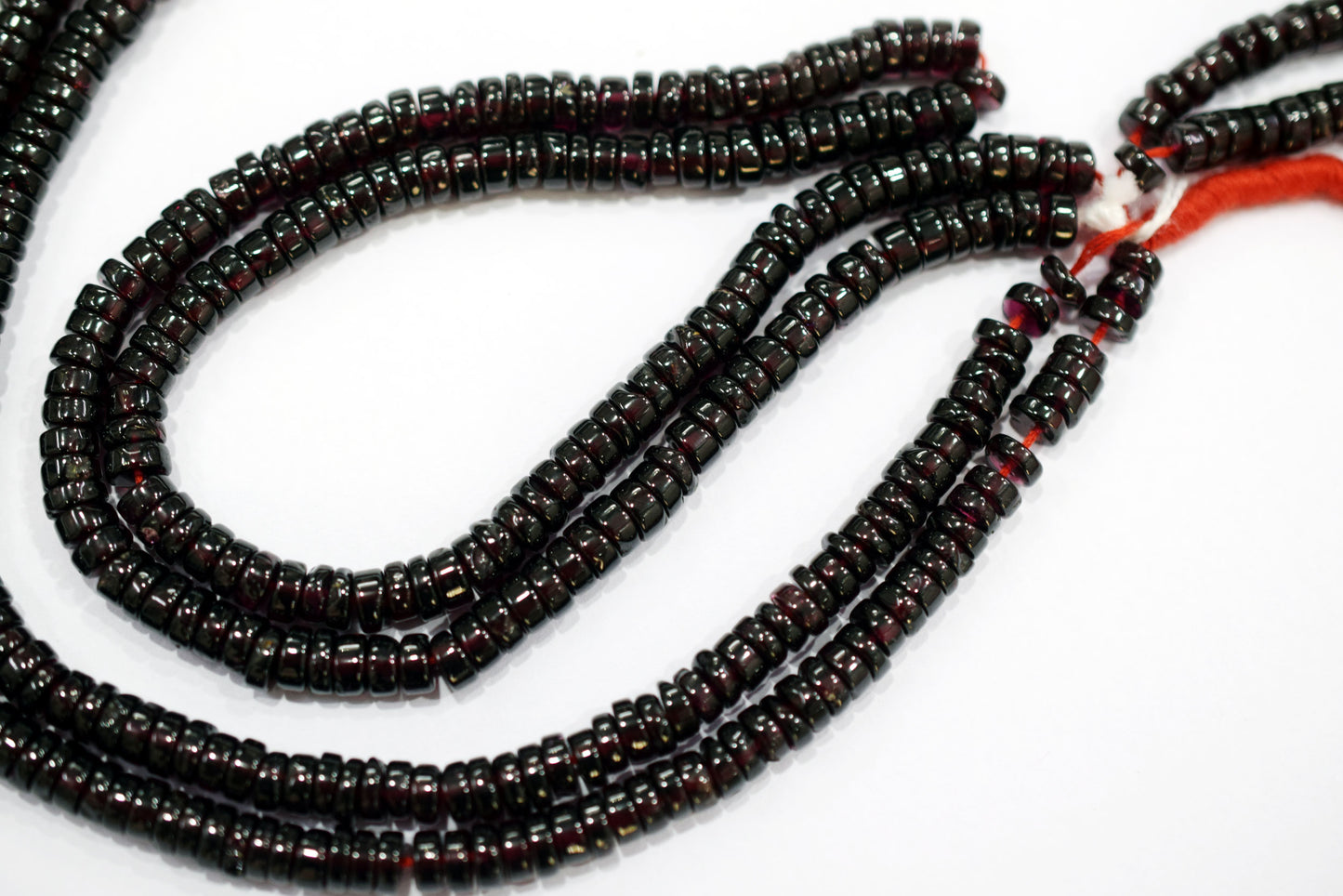 Natural Red Garnet Smooth Heishi Tyre Shape Beads ,Sold By Strand,16 Inches ,5.75-6.00mm , 33020