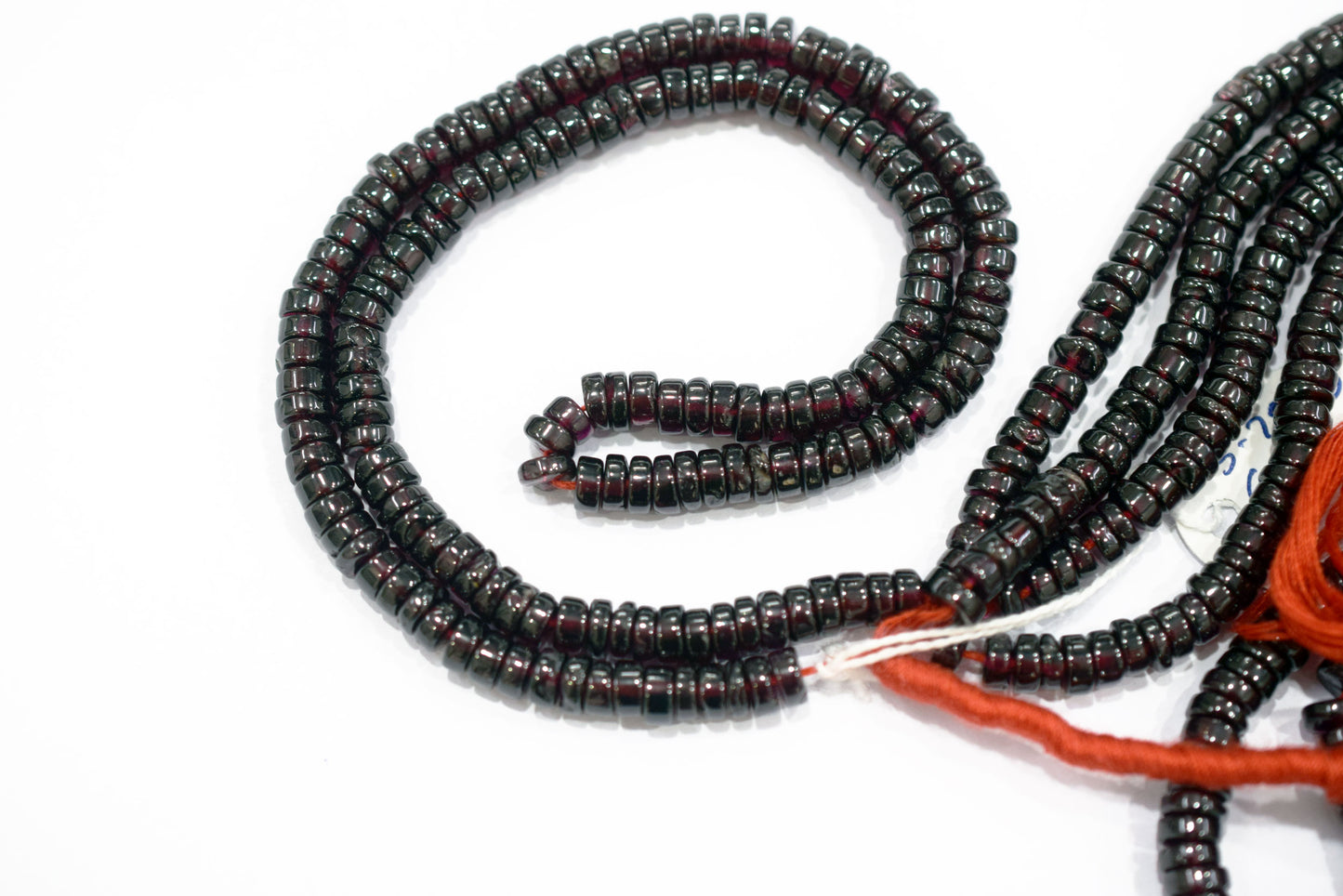 Natural Red Garnet Smooth Heishi Tyre Shape Beads ,Sold By Strand,16 Inches ,5.75-6.00mm , 33020