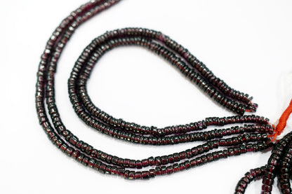 Natural Red Garnet Smooth Heishi Tyre Shape Beads ,Sold By Strand,16 Inches ,4.00-5.00mm , 33021