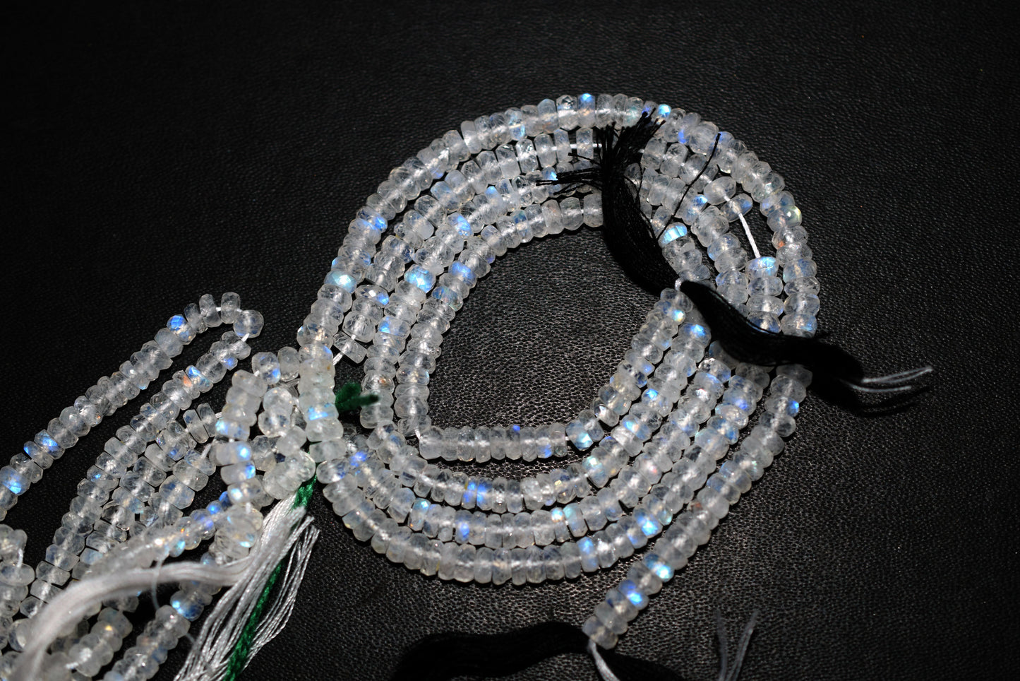 Rainbow Moonstone Faceted Tyre Shape Beads , Sold By Strand ,16 Inches , 4.75mm , 33022