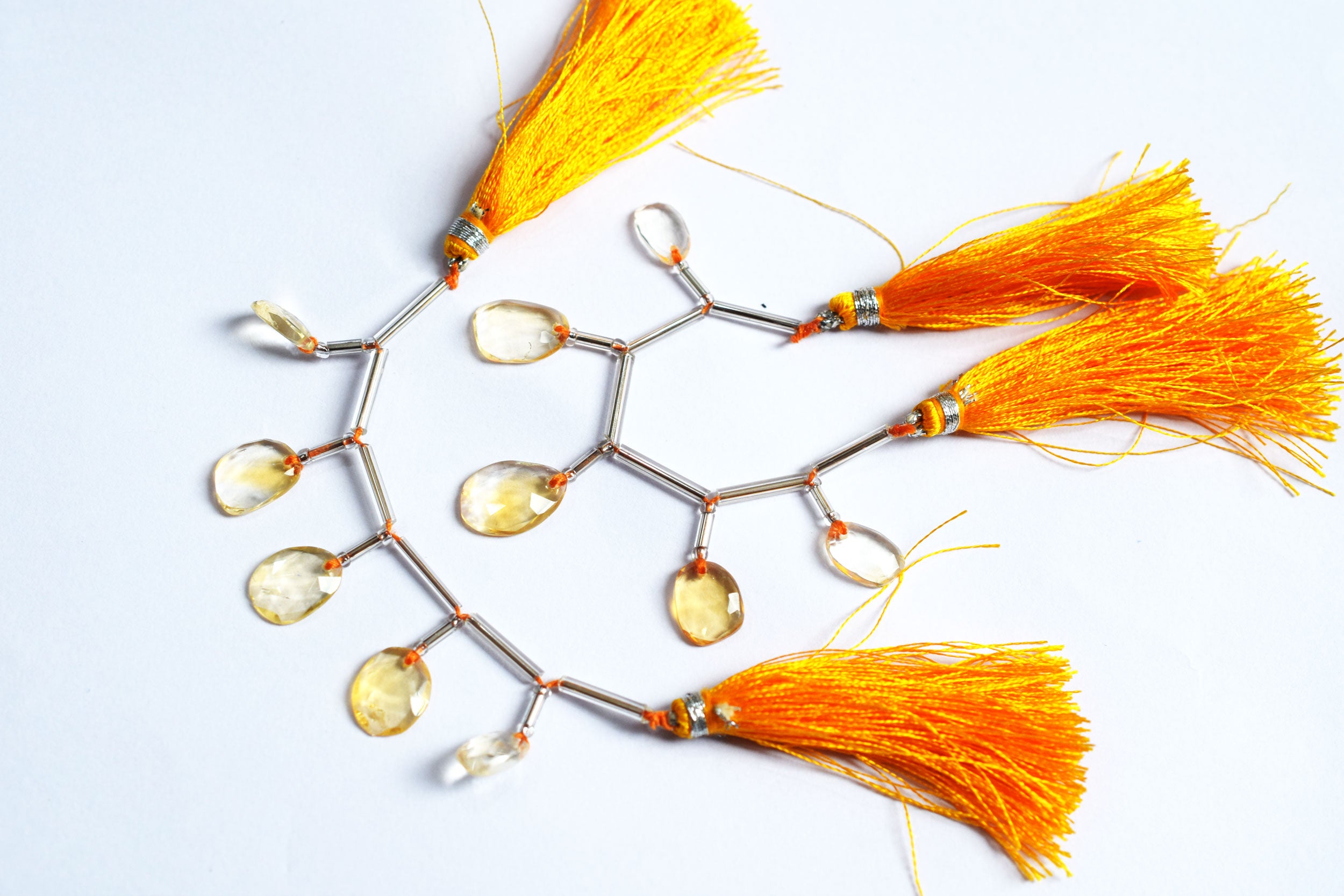 5 Pcs Natural Yellow Citrine Faceted Drop Beads Strand, Sold By Strand ,7x11 - 10.50x14 mm, 33031
