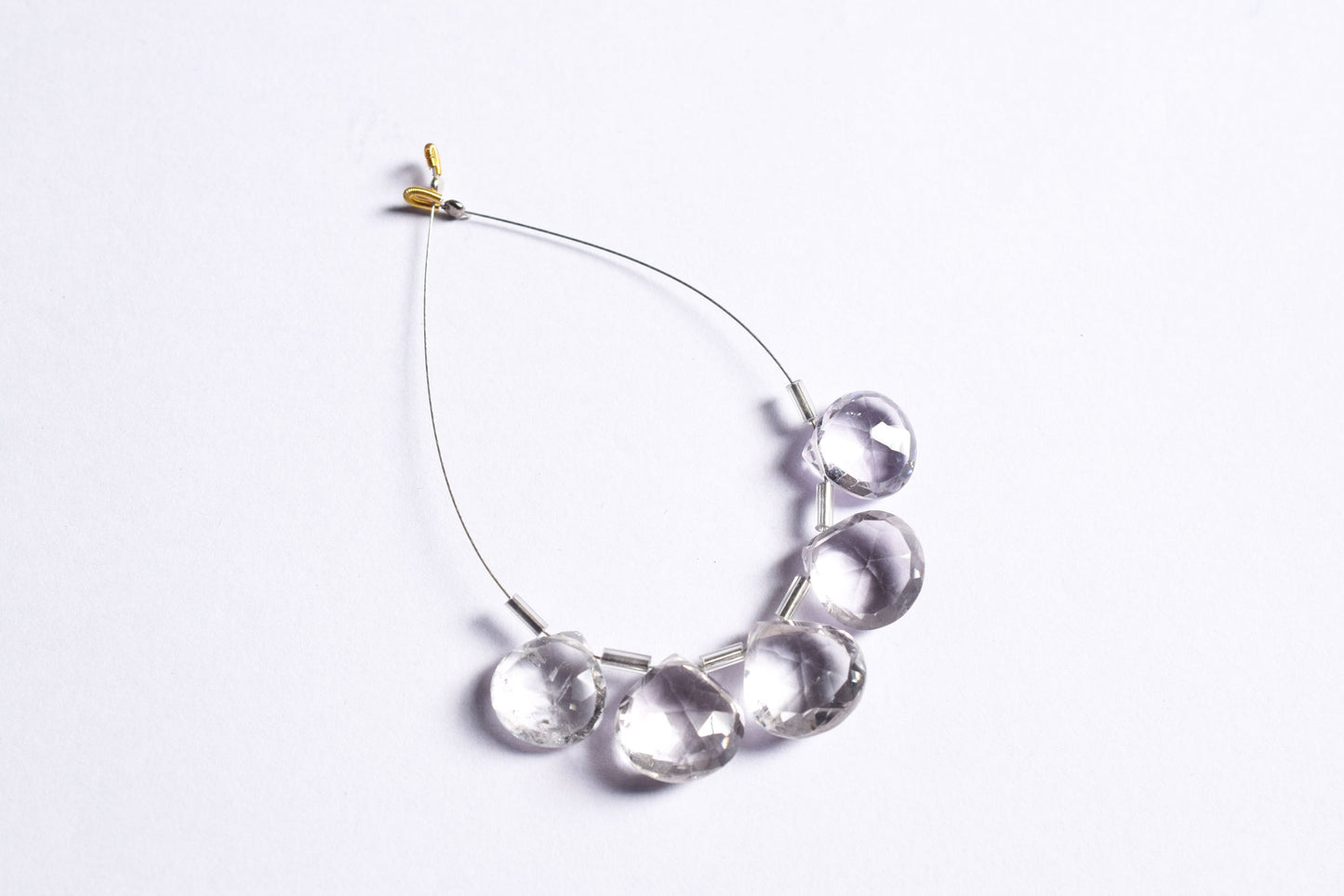 5 Pieces Pink Amethyst Faceted Heart Shape  Briolettes Beads Strand,Sold By Strand,10x10 - 13x13mm, 33045