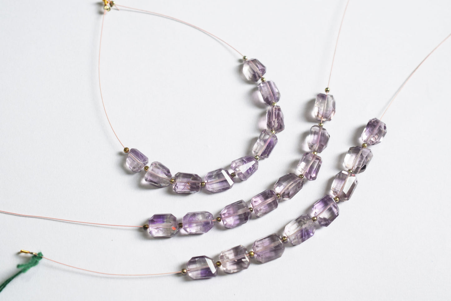 Pink Amethyst Faceted Laser Cut Nuggets Beads Strand,Sold By Strand,9x11 - 9x12mm, 33052