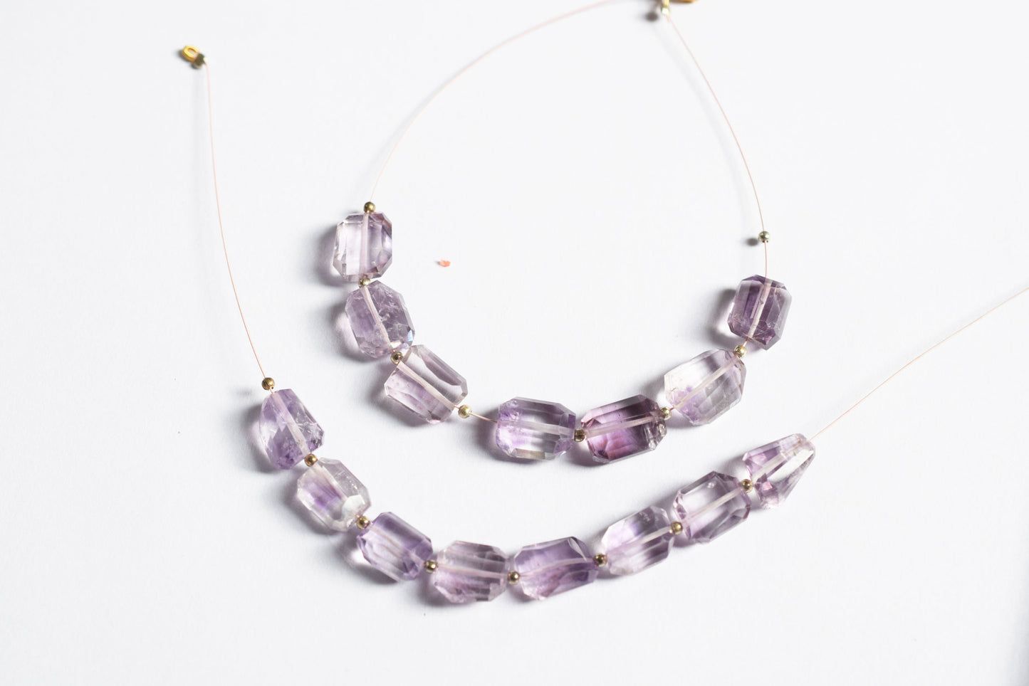 Pink Amethyst Faceted Laser Cut Nuggets Beads Strand,Sold By Strand,10x12 - 11x14mm, 33053