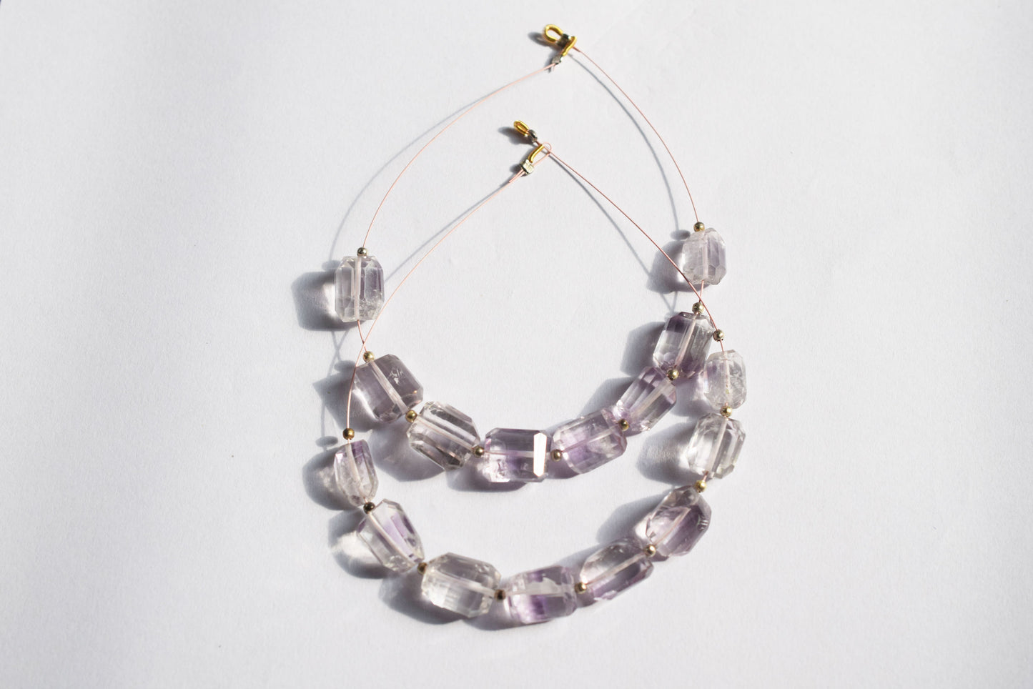 Pink Amethyst Faceted Laser Cut Nuggets Beads Strand,Sold By Strand,7.50x10 - 10x12.50mm , 33054