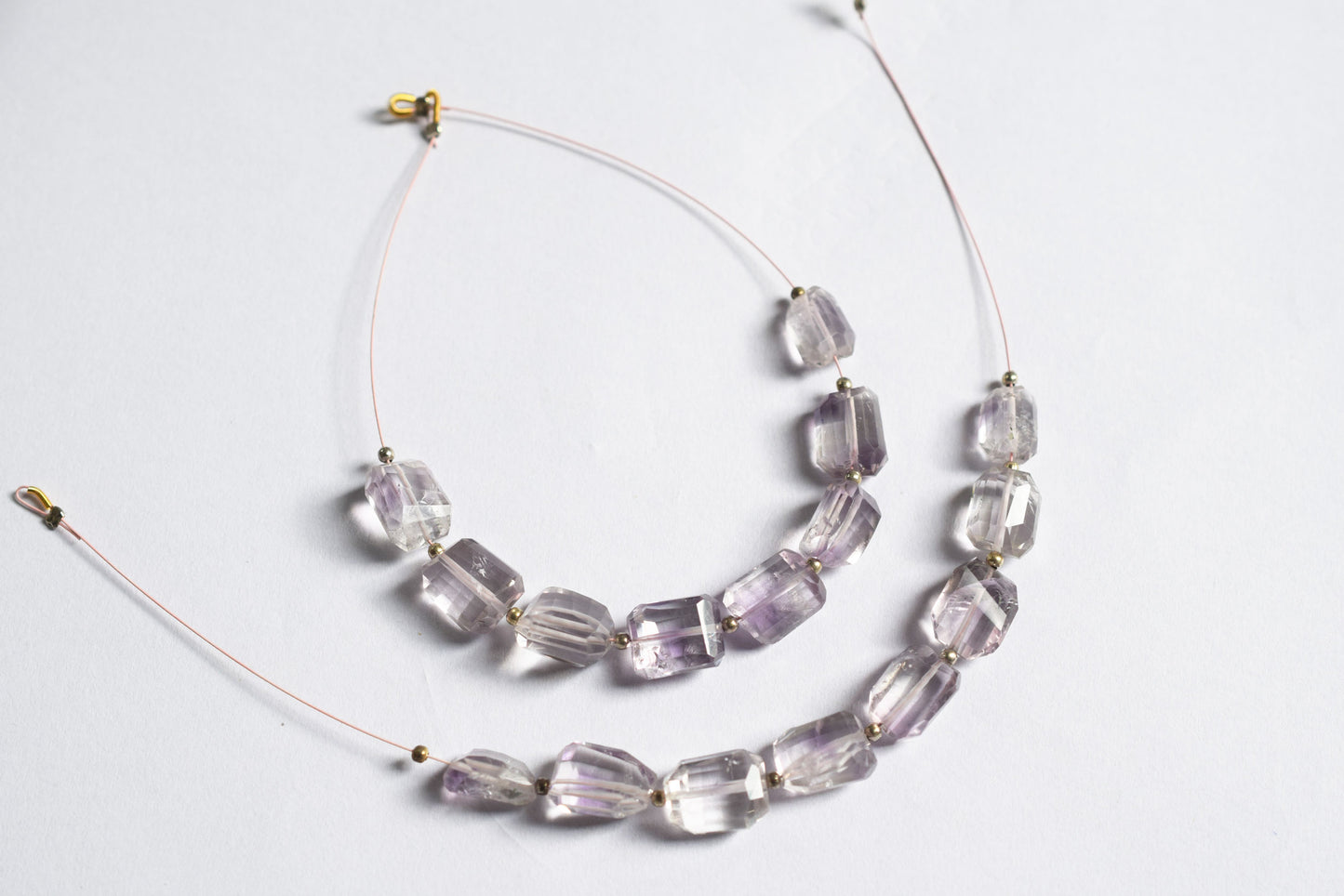 Pink Amethyst Faceted Laser Cut Nuggets Beads Strand,Sold By Strand,7.50x10 - 10x12.50mm , 33054
