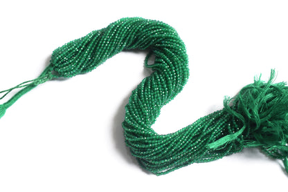 12.5 Inches Strand,Natural Green Onyx Faceted Rondelle beads , Sold By Strand , Size 2.5mm , 33075