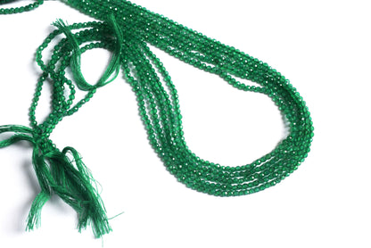 12.5 Inches Strand,Natural Green Onyx Faceted Rondelle beads , Sold By Strand , Size 2.5mm , 33075