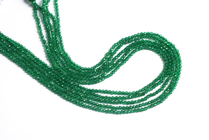 12.5 Inches Strand,Natural Green Onyx Faceted Rondelle beads , Sold By Strand , Size 2.5mm , 33075