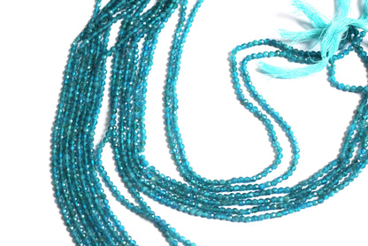 13 Inches Strand,natural Neon Apatite  Faceted Rondelle beads , Sold By Strand , Size 3 mm , 33076