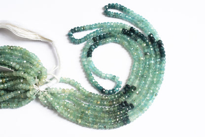 16 Inches Strand,Grandidierite Shaded Rondelle Faceted beads , Sold By Strand , Size 4.50 mm , 33077