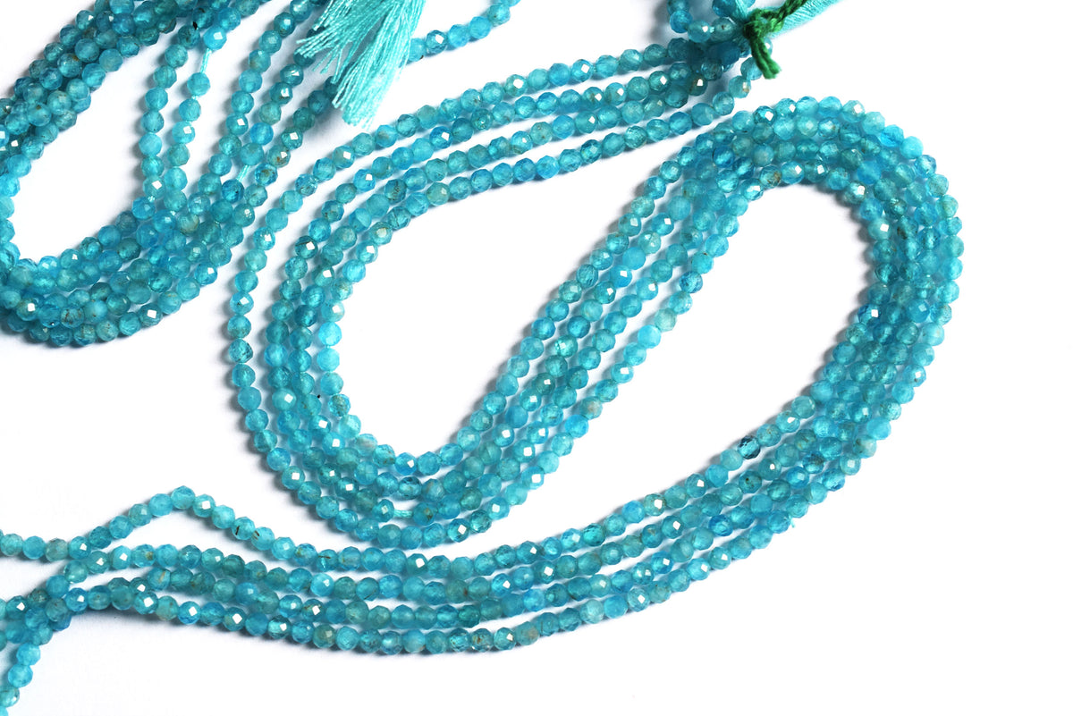 Pack Of 16 Lines Aquamarine Faceted Rondelle Shape Beads , Sold By Strand , 13 Inches , 3 mm , 33079