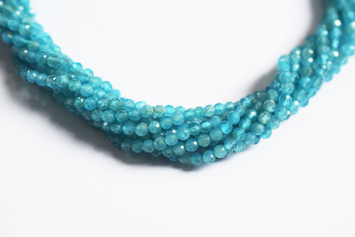 Pack Of 16 Lines Aquamarine Faceted Rondelle Shape Beads , Sold By Strand , 13 Inches , 3 mm , 33079