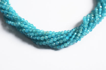 Pack Of 16 Lines Aquamarine Faceted Rondelle Shape Beads , Sold By Strand , 13 Inches , 3 mm , 33079