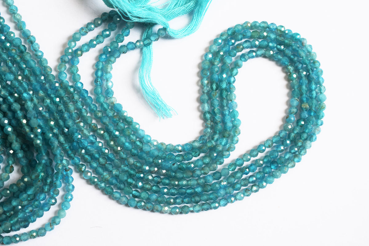 Pack Of 19 Lines Aquamarine Faceted Rondelle Shape Beads , Sold By Strand , 13 Inches , 3 mm , 33082