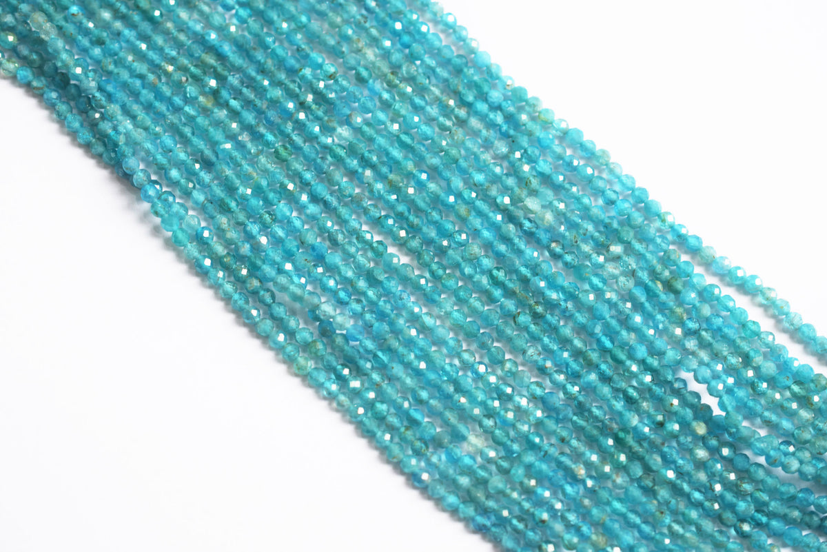 Pack Of 19 Lines Aquamarine Faceted Rondelle Shape Beads , Sold By Strand , 13 Inches , 3 mm , 33082